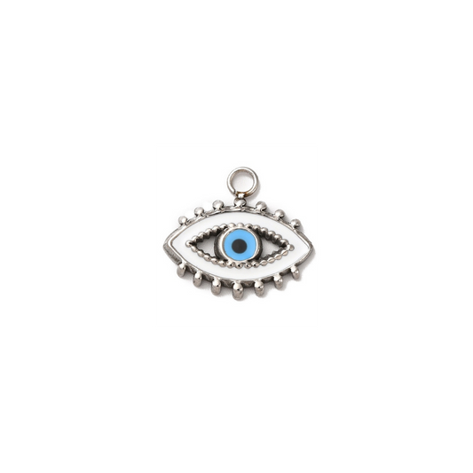 Γούρι μενταγιόν με μάτι από σμάλτο