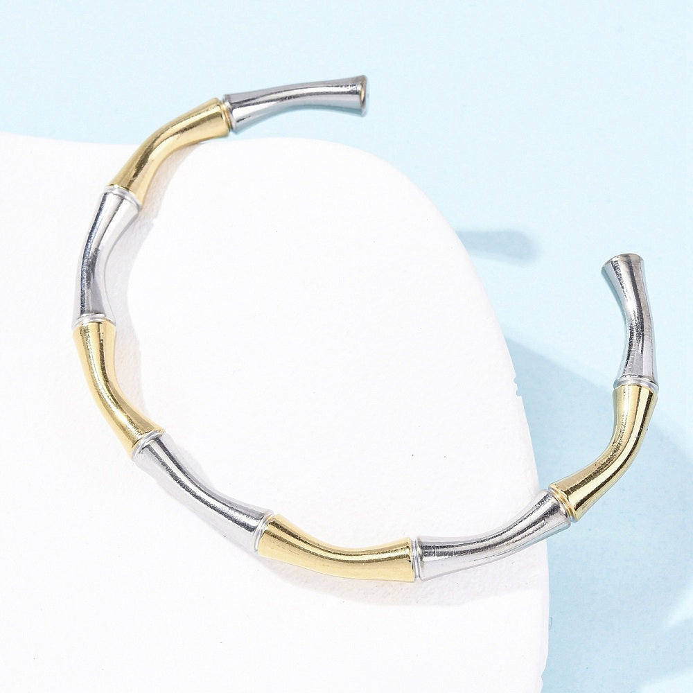 Βραχιόλι με μανσέτα εμπνευσμένο από μπαμπού