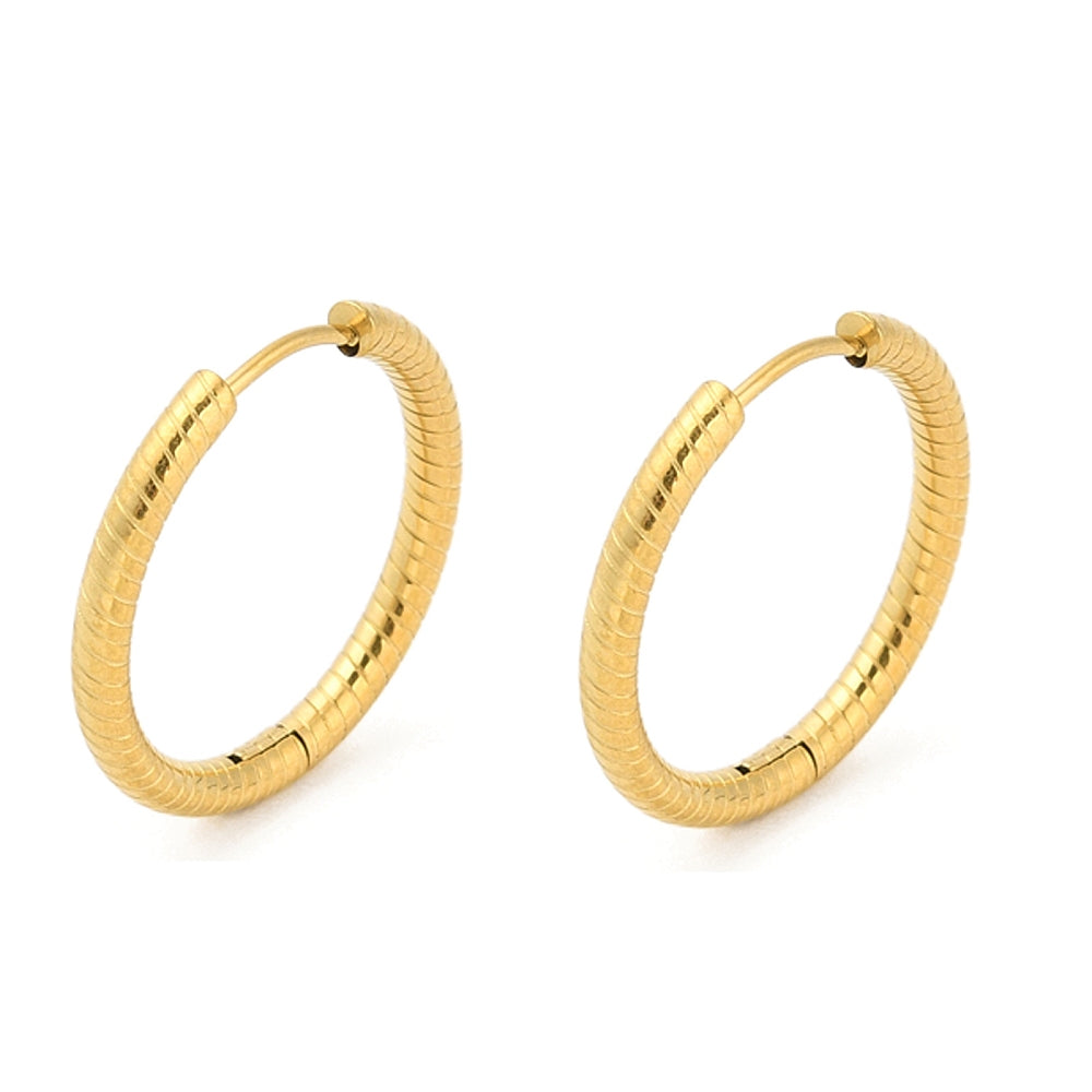 Textured Hoop Earrings