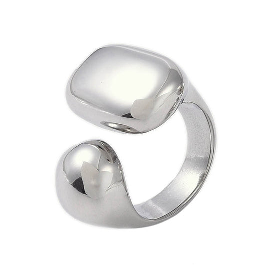 Chunky Dual Dome Open Ring