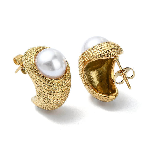 Vintage Pearl Dome Earrings