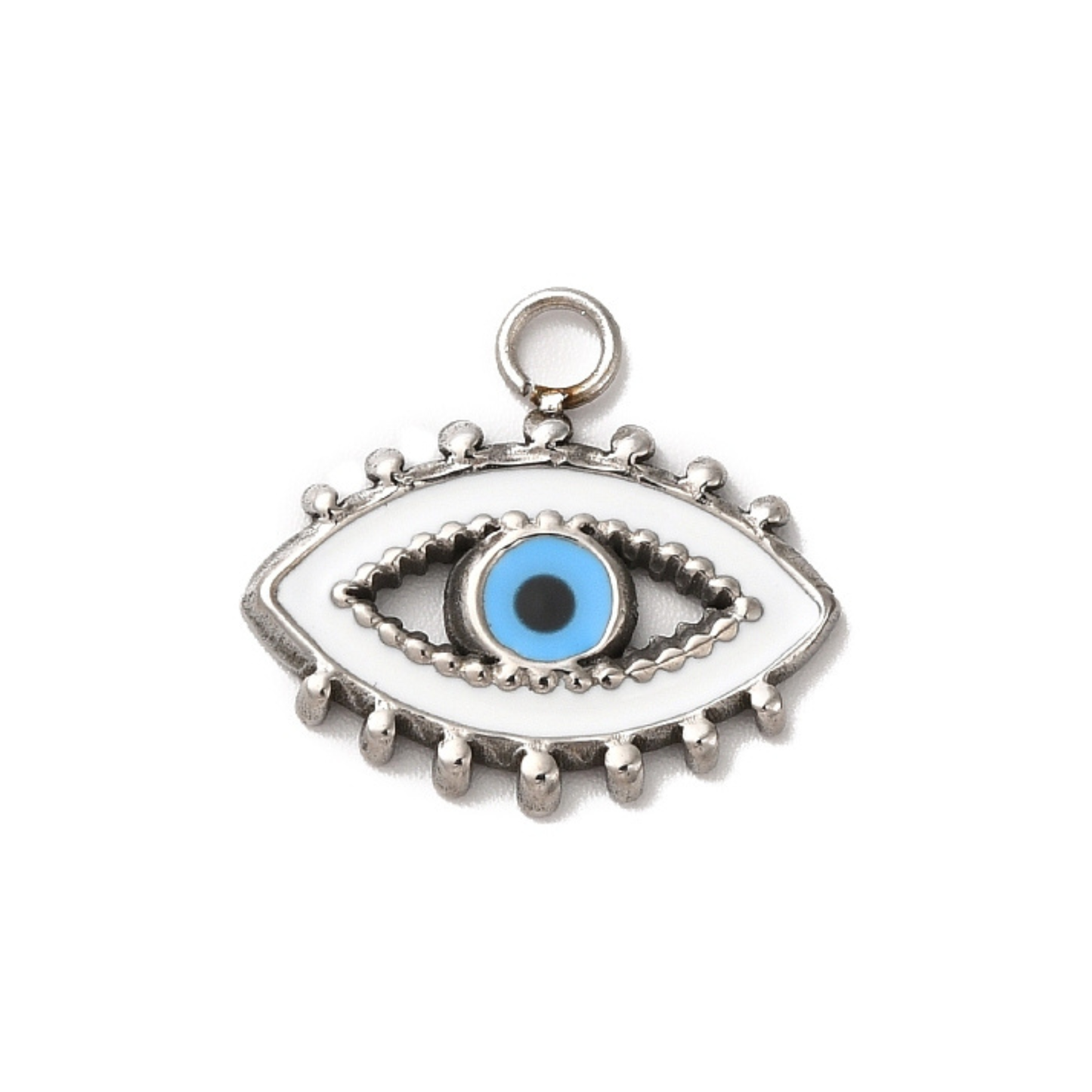 Γούρι μενταγιόν με μάτι από σμάλτο