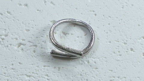 Textured Wrap Stainless Steel Rings: Bold Simplicity