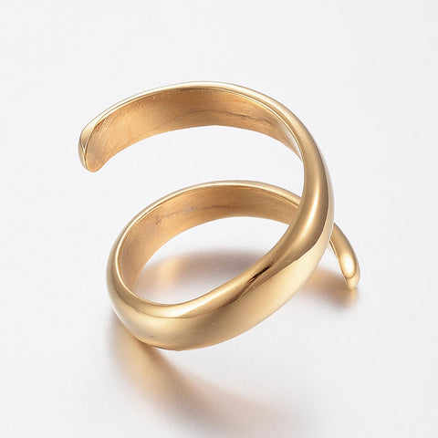 Minimalist Open Curve Stainless Steel Ring