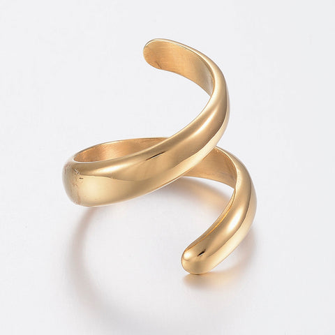 Minimalist Open Curve Stainless Steel Ring