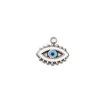 Γούρι μενταγιόν με μάτι από σμάλτο