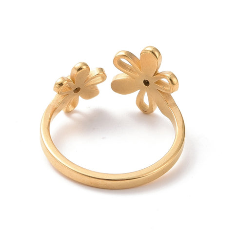 Blossom Duo Stainless Steel Ring