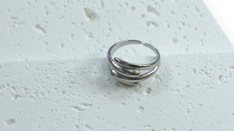 Wave Textured Stainless Steel Rings: Inspired by Nature