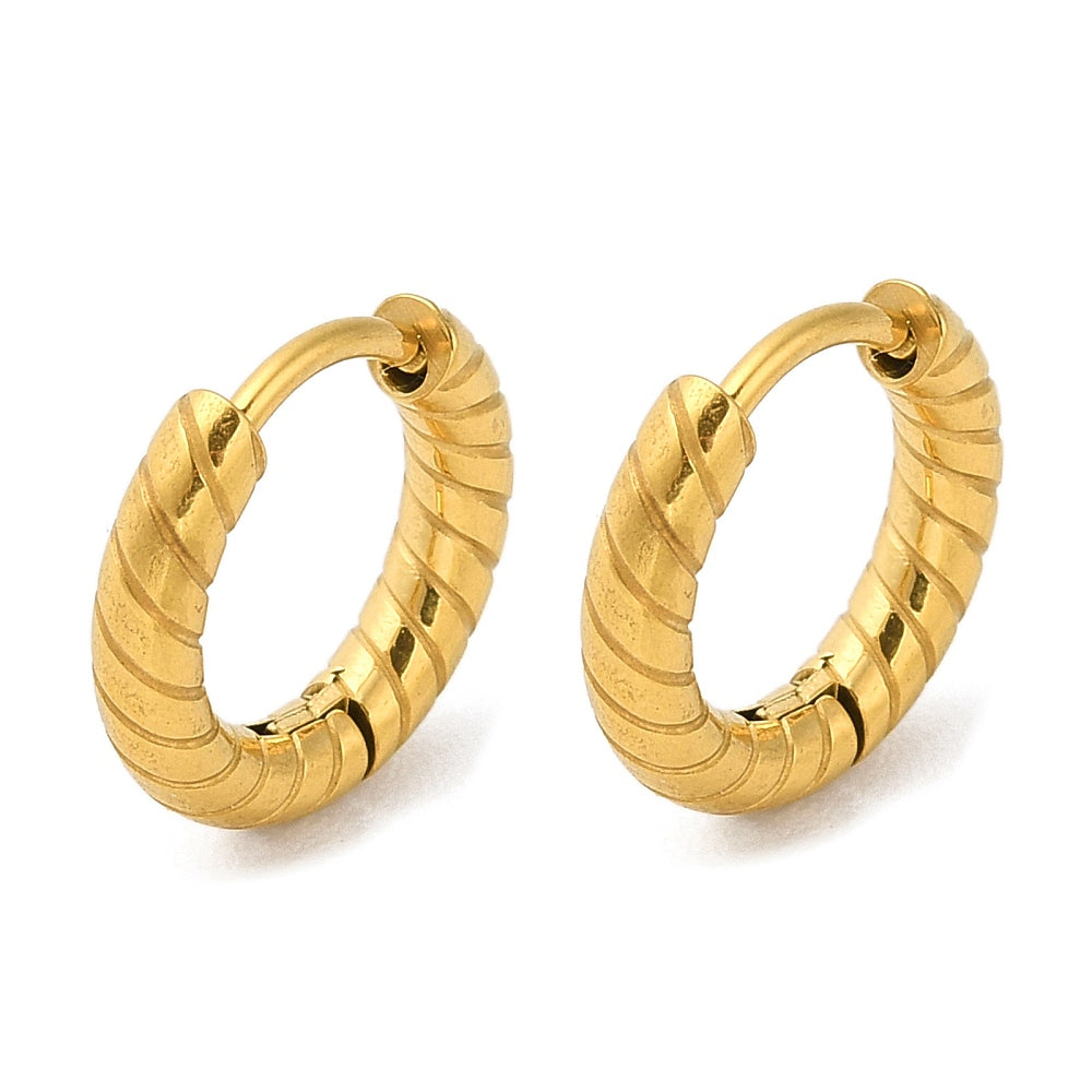 Textured Hoop Earrings