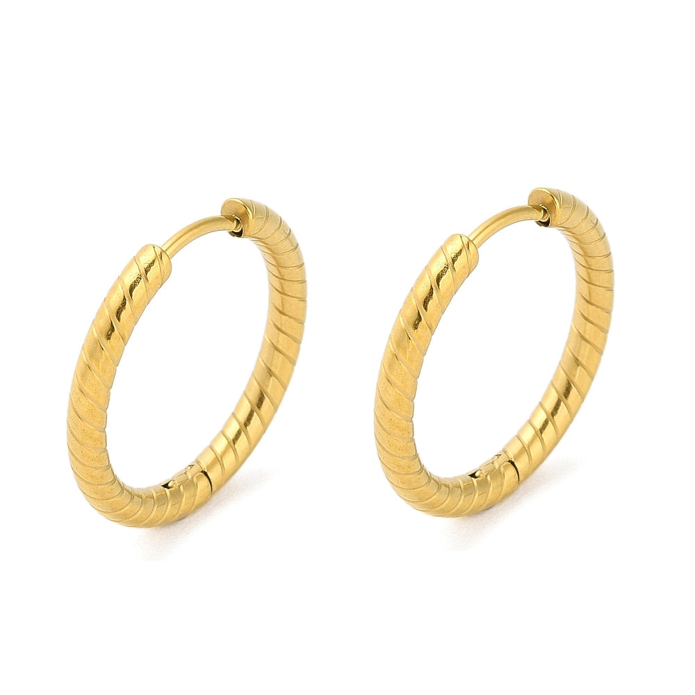 Textured Hoop Earrings