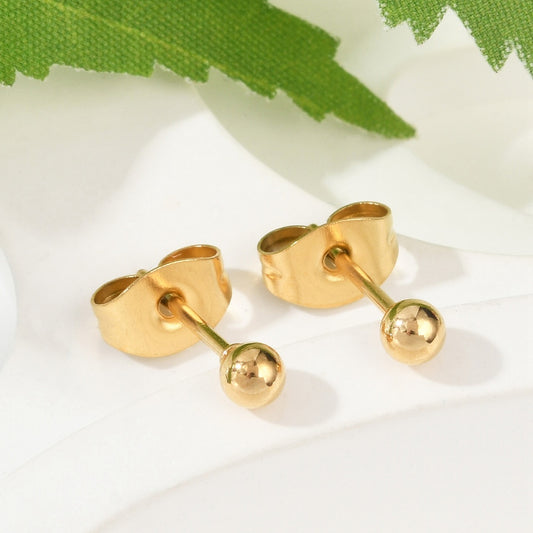 Minimal Ball Stud Earrings