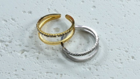 Double Band Stainless Steel Rings: Understated Elegance