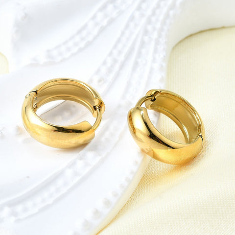 Classic Gold Huggie Hoops