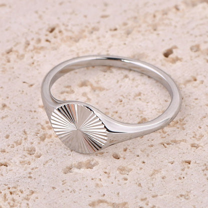 Radiant Sunburst Signet Ring