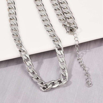Textured Cuban Chain Necklace