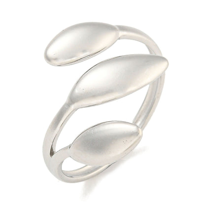 Triple Leaf Open Cuff Ring