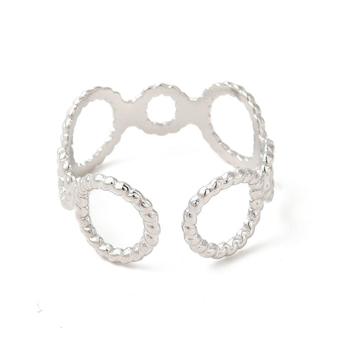 Stainless Steel Circle Link Ring