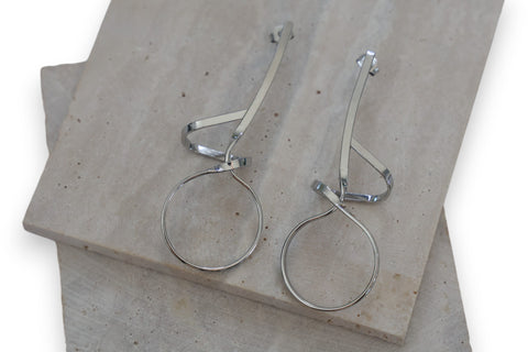 Modern Twist Stainless Steel Earrings - Available in Gold & Silver