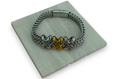 Triple-X Stainless Steel Bracelet